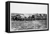 Construction Train on the Union Pacific Railroad, USA, 1868-null-Framed Stretched Canvas