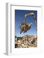Construction Waste Being Sorted for Recycling-Chris Henderson-Framed Photographic Print