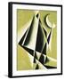 Construction with White Half Moon-Liubov Sergeevna Popova-Framed Giclee Print