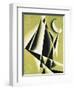 Construction with White Half Moon-Liubov Sergeevna Popova-Framed Giclee Print