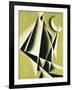 Construction with White Half Moon-Liubov Sergeevna Popova-Framed Giclee Print