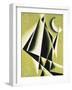 Construction with White Half Moon-Liubov Sergeevna Popova-Framed Giclee Print