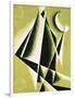 Construction with White Half Moon-Liubov Sergeevna Popova-Framed Giclee Print