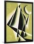 Construction with White Half Moon-Liubov Sergeevna Popova-Framed Giclee Print