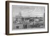 Construction Work Being Carried Out on Blackfriars Bridge, London, 1868-null-Framed Giclee Print