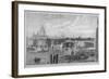 Construction Work Being Carried Out on Blackfriars Bridge, London, 1868-null-Framed Giclee Print