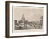 Construction Work in 1838 (From: the Construction of the Saint Isaac's Cathedra), 1845-Auguste de Montferrand-Framed Giclee Print