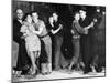 Construction Workers and Taxi Dancers Enjoying a Night Out in Barroom in Frontier Town-Margaret Bourke-White-Mounted Photographic Print
