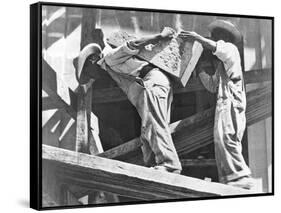 Construction Workers at the Stadium, Mexico City, 1927-Tina Modotti-Framed Stretched Canvas