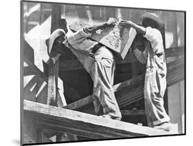 Construction Workers at the Stadium, Mexico City, 1927-Tina Modotti-Mounted Photographic Print