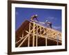 Construction Workers Framing a House-Bill Bachmann-Framed Photographic Print