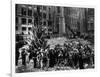 Construction Workers Line up for Pay Beside the First Rockefeller Center Christmas Tree-null-Framed Photographic Print