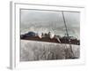 Construction Workers Resting on Steel Beam above Manhattan-null-Framed Photographic Print