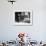 Construction Workers Spraying Cement on Roof with Concrete Gun-null-Framed Photographic Print displayed on a wall