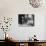 Construction Workers Spraying Cement on Roof with Concrete Gun-null-Mounted Photographic Print displayed on a wall