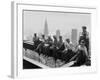 Construction Workers Take a Lunch Break on a Steel Beam Atop the RCA Building at Rockefeller Center-null-Framed Photographic Print