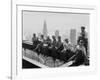 Construction Workers Take a Lunch Break on a Steel Beam Atop the RCA Building at Rockefeller Center-null-Framed Photographic Print