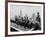 Construction Workers Take a Lunch Break on a Steel Beam Atop the RCA Building at Rockefeller Center-null-Framed Photographic Print