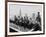 Construction Workers Take a Lunch Break on a Steel Beam Atop the RCA Building at Rockefeller Center-null-Framed Photographic Print