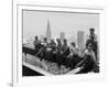 Construction Workers Take a Lunch Break on a Steel Beam Atop the RCA Building at Rockefeller Center-null-Framed Photographic Print