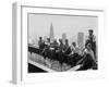 Construction Workers Take a Lunch Break on a Steel Beam Atop the RCA Building at Rockefeller Center-null-Framed Photographic Print