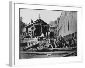 Construction Workers Take Break-null-Framed Photographic Print