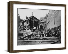 Construction Workers Take Break-null-Framed Photographic Print