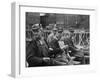 Construction Workers Taking a Break from Laying the Foundation of a Building-null-Framed Photographic Print