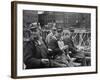 Construction Workers Taking a Break from Laying the Foundation of a Building-null-Framed Photographic Print