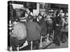 Construction Workers Taking a Lunch Break, Construction of the Queens Midtown Tunnel,New York City-Carl Mydans-Stretched Canvas