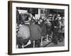 Construction Workers Taking a Lunch Break, Construction of the Queens Midtown Tunnel,New York City-Carl Mydans-Framed Photographic Print