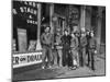 Construction Workers Taking Lunch Break During Construction of Queens Midtown Tunnel, NYC-Carl Mydans-Mounted Photographic Print