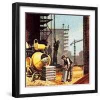 Construction-English School-Framed Giclee Print