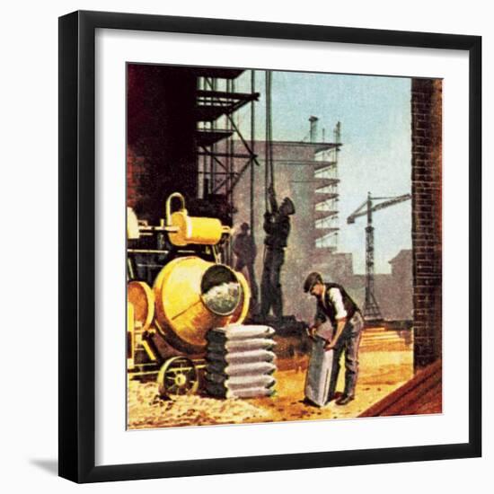 Construction-English School-Framed Giclee Print