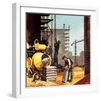 Construction-English School-Framed Giclee Print