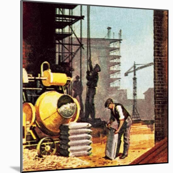 Construction-English School-Mounted Giclee Print