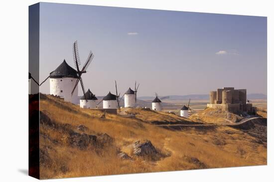 Consuegra, Windmills and Castle - New Castile, Spain-Markus Bassler-Stretched Canvas