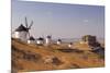 Consuegra, Windmills and Castle - New Castile, Spain-Markus Bassler-Mounted Photographic Print