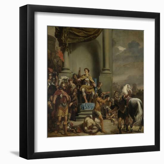 Consul Titus Manlius Torquatus Orders the Beheading of His Son-Ferdinand Bol-Framed Art Print