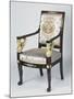 Consulate-Early Empire Style Armchair with Gilt Bronze Sphinx Arm Supports, France-null-Mounted Giclee Print