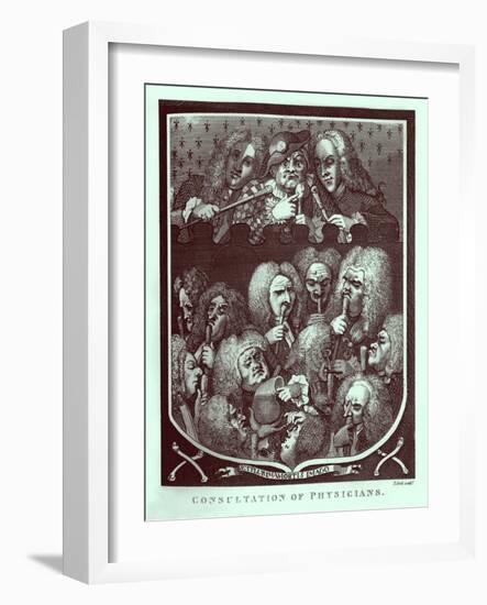 Consultation of Physicians by William Hogarth-William Hogarth-Framed Giclee Print