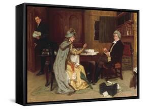 Consulting her Lawyer, 1892-Frank Dadd-Framed Stretched Canvas