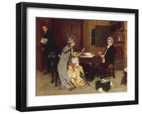 Consulting her Lawyer, 1892-Frank Dadd-Framed Giclee Print