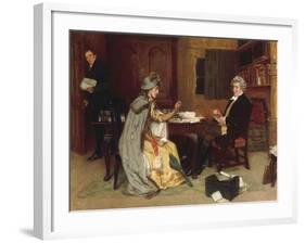 Consulting her Lawyer, 1892-Frank Dadd-Framed Giclee Print