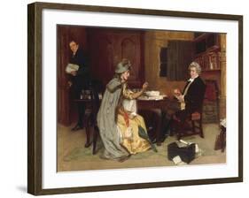 Consulting her Lawyer, 1892-Frank Dadd-Framed Giclee Print