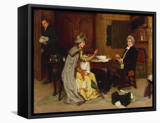 Consulting Her Lawyer, 1892-Frank Dadd-Framed Stretched Canvas