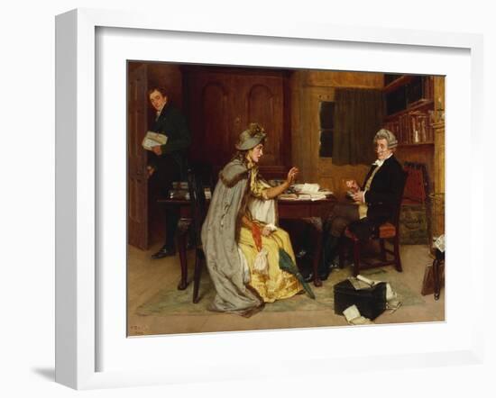 Consulting Her Lawyer, 1892-Frank Dadd-Framed Giclee Print