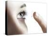 Contact Lens Use-Science Photo Library-Stretched Canvas