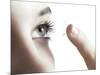 Contact Lens Use-Science Photo Library-Mounted Photographic Print