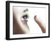 Contact Lens Use-Science Photo Library-Framed Photographic Print